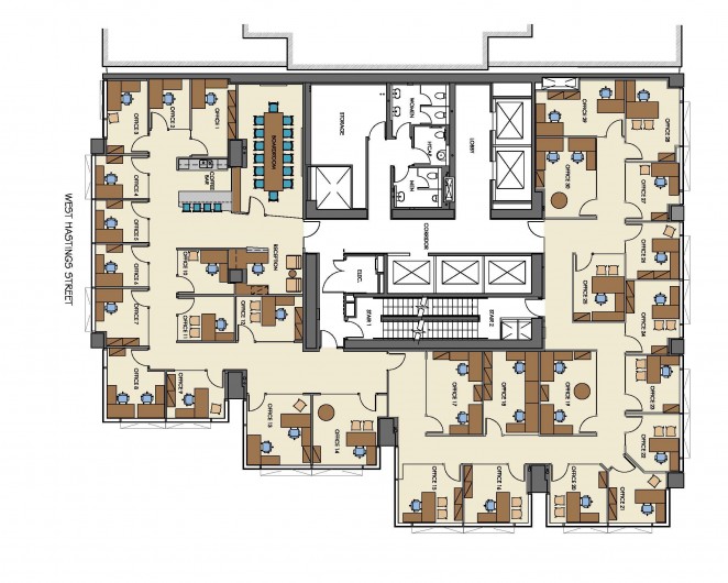 Floor Plan | Vancouver Office Space For Rent | Jameson House